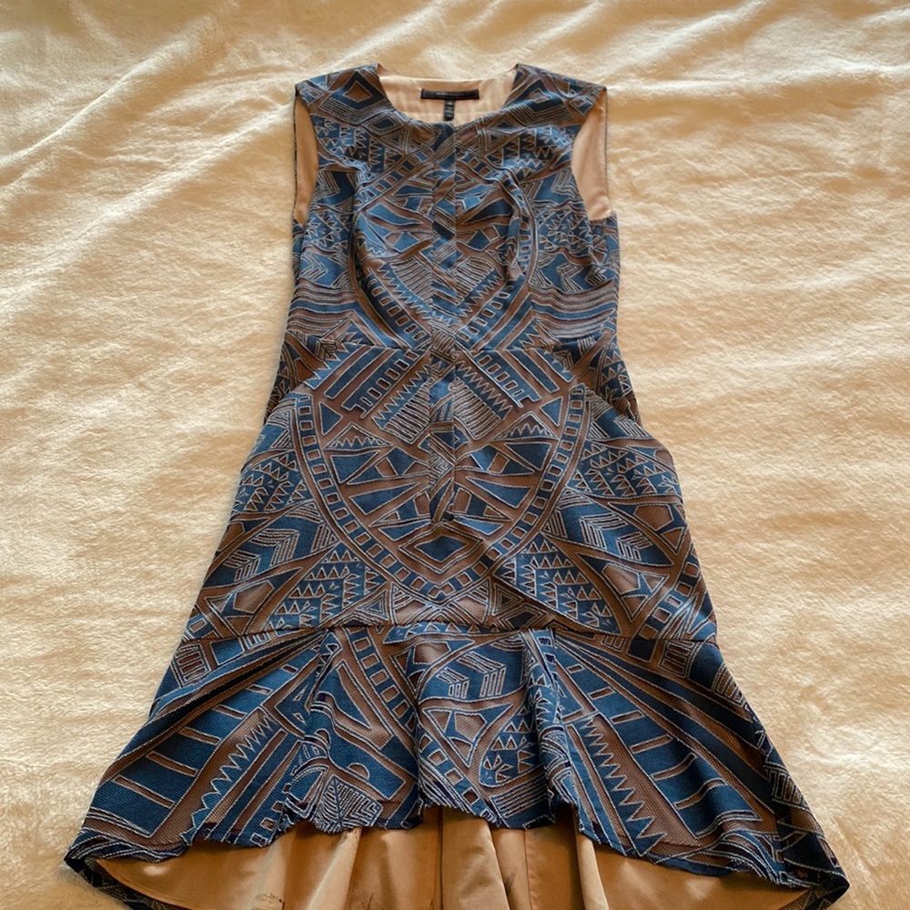 BCBGMaxAzria blue lace dress